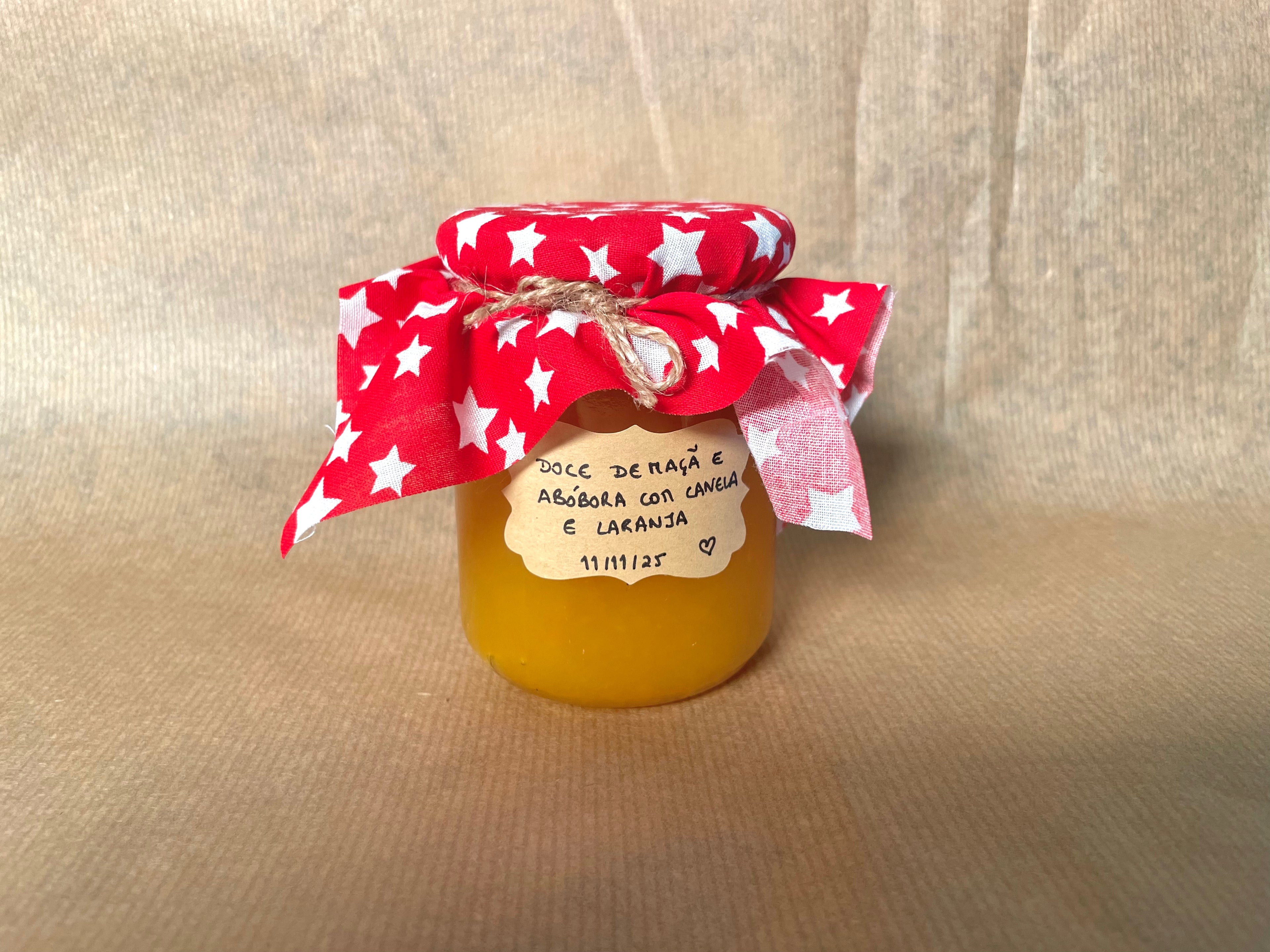 Doce de Maçã e Abóbora com Canela e Laranja